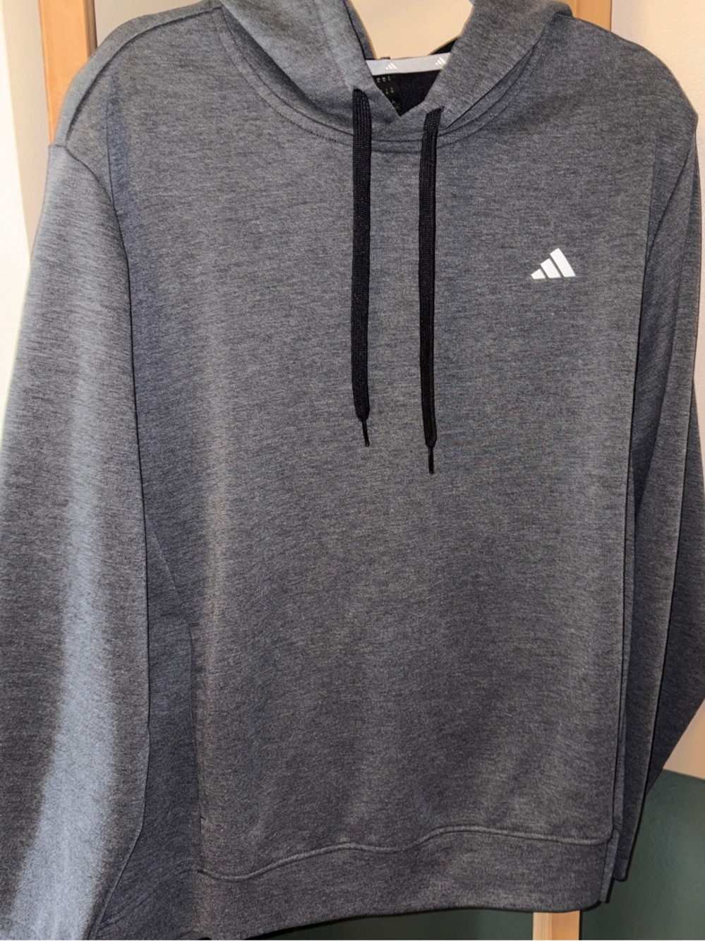 Adidas Men’s Charcoal Gray Pullover Hoodie Size XL